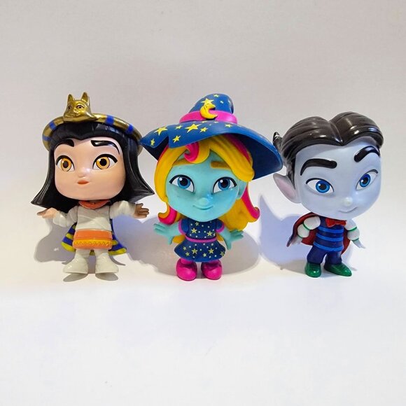 Super Monsters 4" Figures Cleo Graves, Drac Shadows & Katya Spelling Set of 3 - Picture 1 of 3